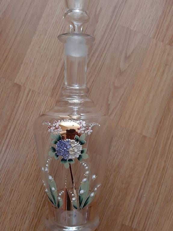 Caraffe: Antike Weinkaraffe mit Email-Golddecor – Usato da Meggen venduto da ebu_t9xx