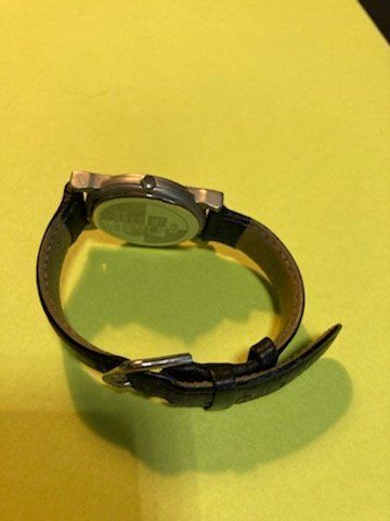 Orologi: schwarze lederdamenarmbanduhr – Usato da Schwarzenberg LU venduto da kindler007 4