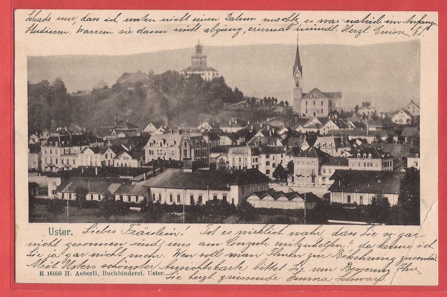 Cartoline postali: Uster - 1904 – Usato da Fislisbach venduto da Porano