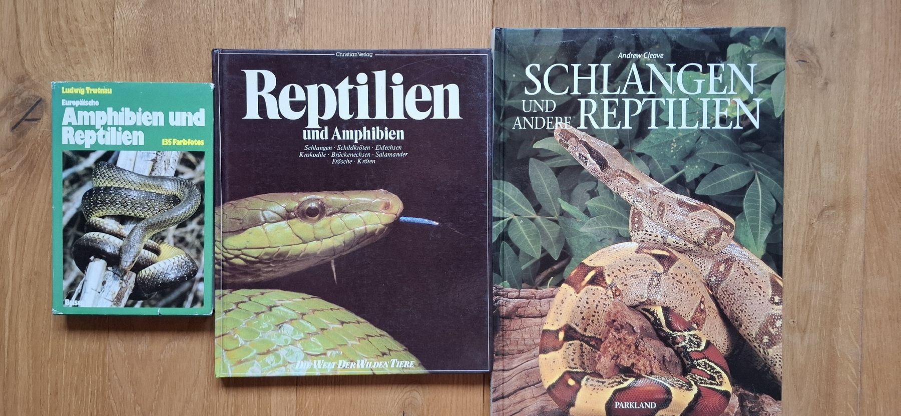 Libri: 3 Bücher zu Schlangen und Reptilien – Usato da Mellingen venduto da lathei