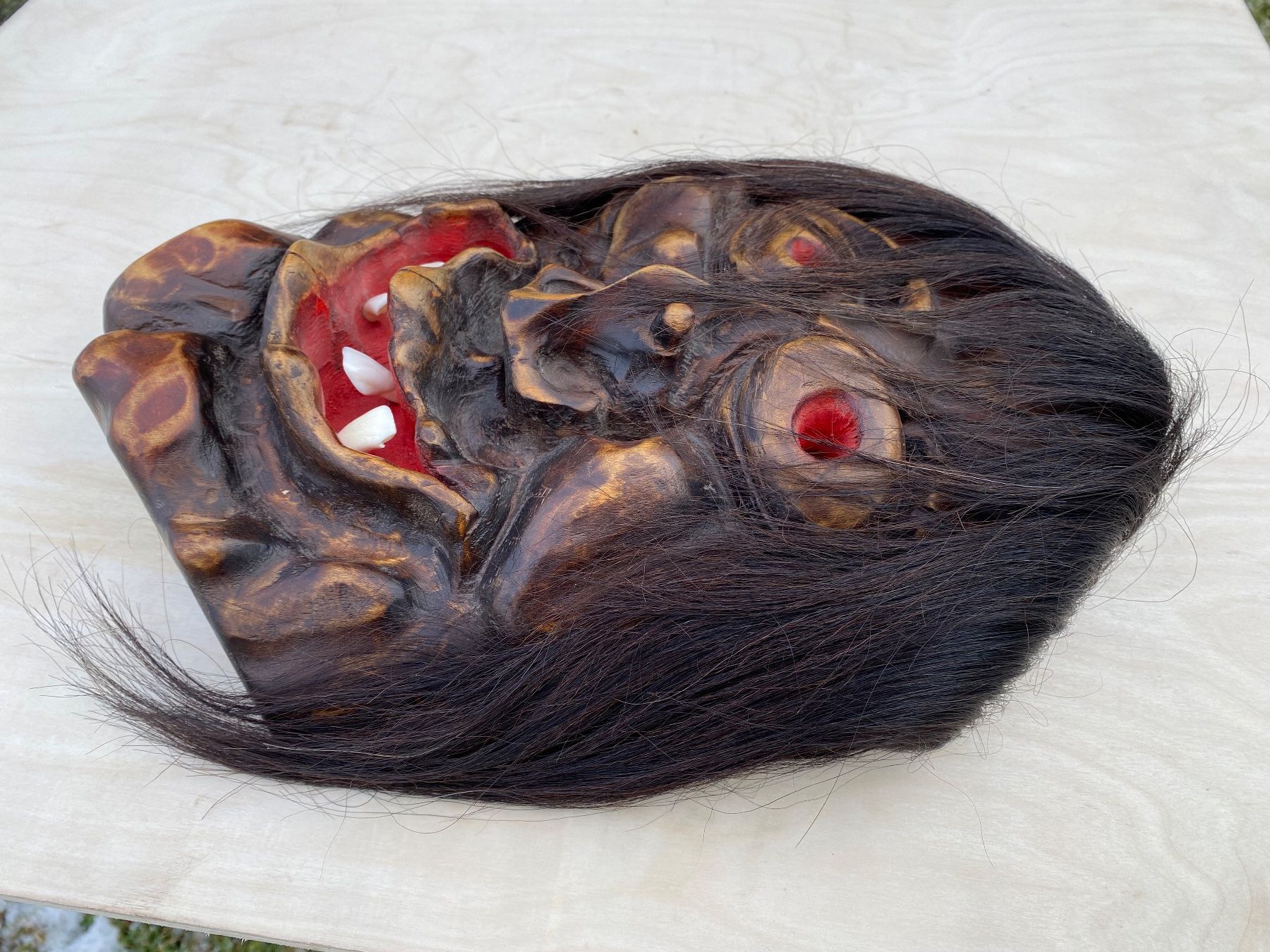 Altro in Antiquarato & Arte: seltene alte Walliser / Lötschentaler Holzmaske – Usato da Feldbach venduto da Olive1 3