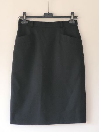 Rock Jupe Betty Barcley reine Schurwolle Grösse 38 schwarz