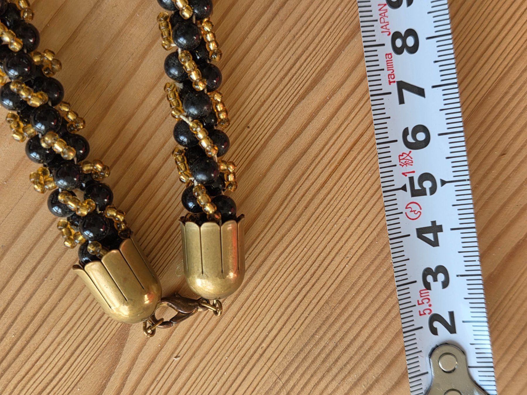 Catenine: Halskette, schwarz, gold, Modeschmuck – Usato da Liestal venduto da ITOlio 4
