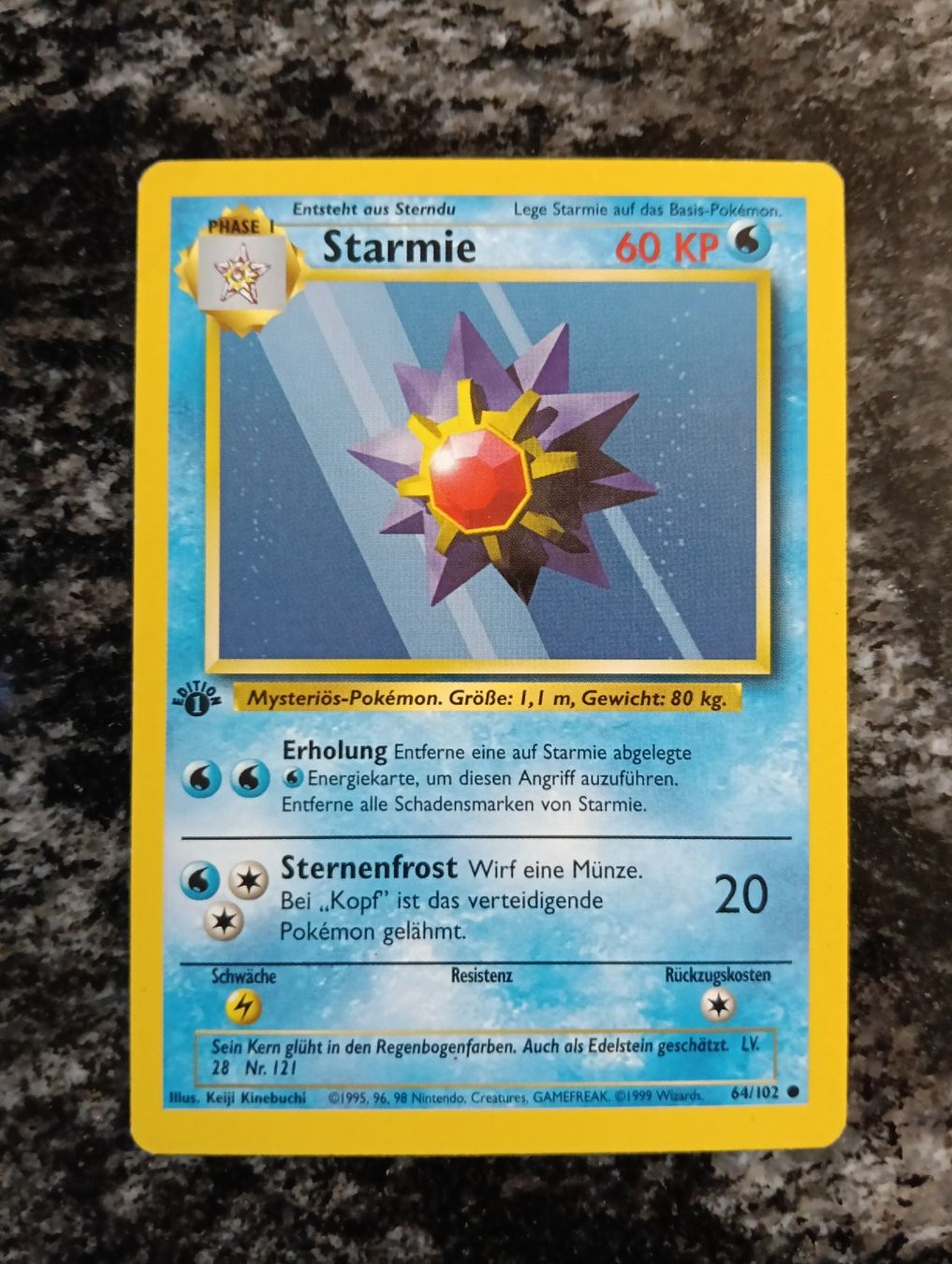 Pokémon Carte collezionabili: Base Set 1 Edition  Starmie             gut erhalten – Usato da LEUZIGEN venduto da mic_sdh5