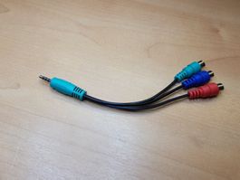 Cable 1xJack 3xRCA