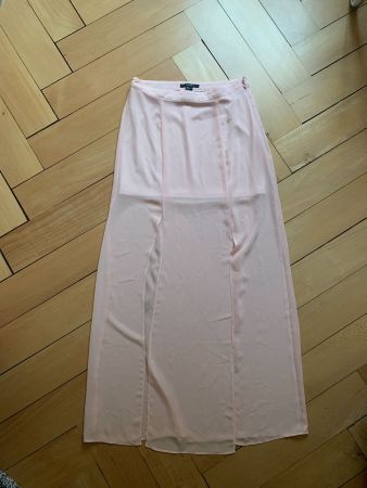 FOREVER 21 - Chiffon Maxirock rosa M