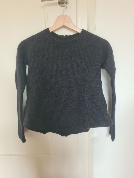 Pull COS Sweat-shirt Taille S Gris Anthracite - 70% Laine, 30% Lin, Occasion En Parfait état Comme Neuf