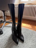 Stiefel Schwarz Grösse 39 Lederoptik guter Zustand