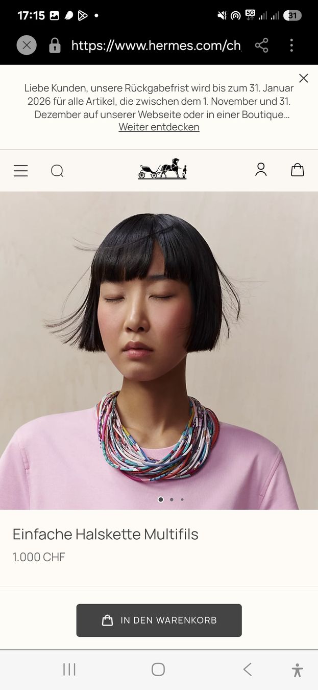 Hermès Catenine: Hermès Paris Halskette Multifils, neuwertig – Nuovo (secondo la descrizione) da Ibach venduto da ole_6whn 4
