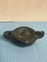 Lampe à huile antique romaine authentique, pièce rare!