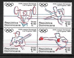 Dominikanische Republik Serie 1427-1430 Olymp Spiele 1984 **