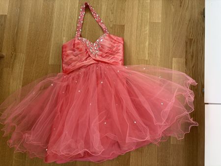Kleid JJ's HOUSE Ballkleid rosa Pailletten Tüll Grösse S/36