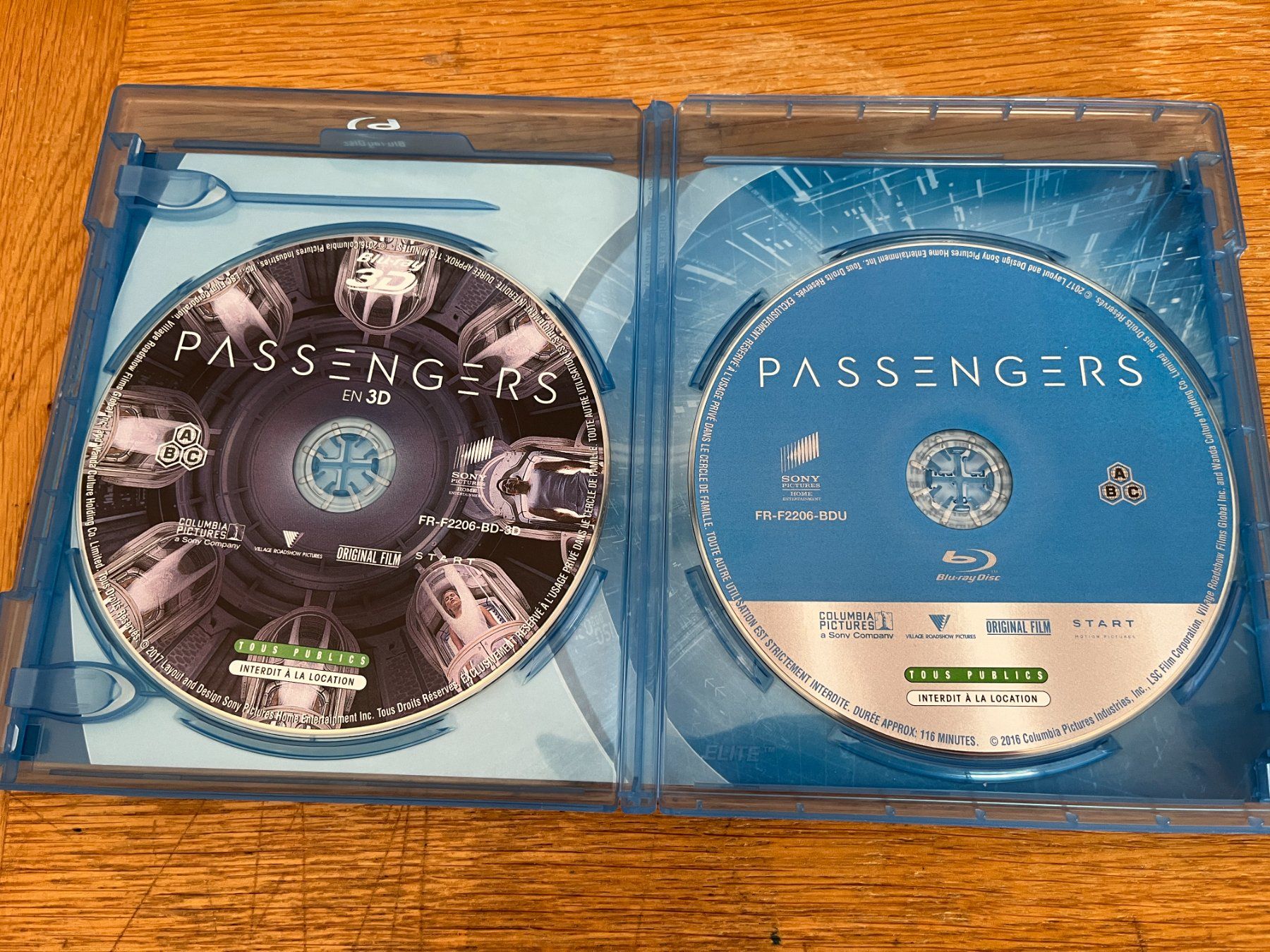 Tutti i DVDs: Passengers (2016, SF, Combo Blu-ray 3D + Blu-ray) – Usato da Vevey venduto da zecollector 2