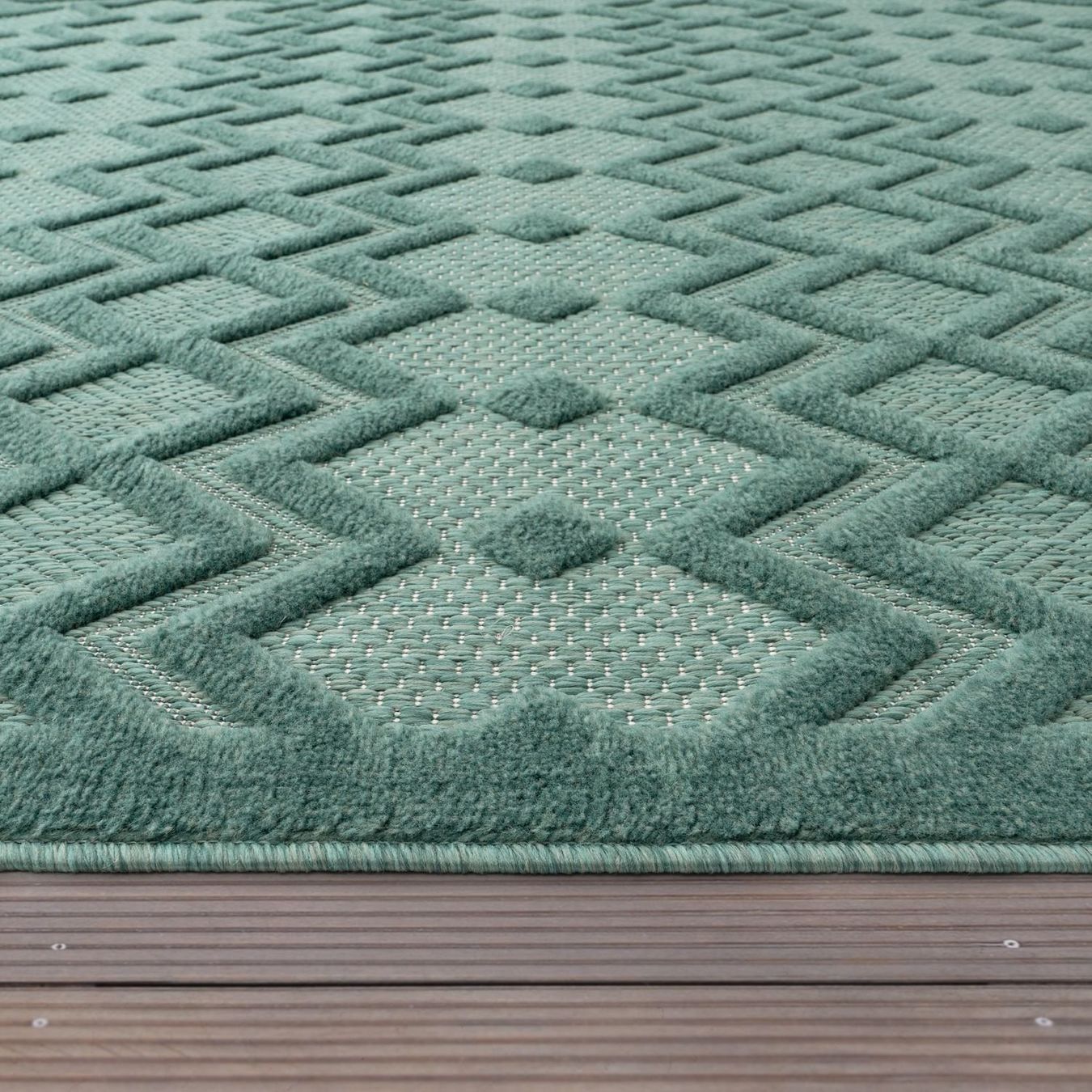 Teppiche: In & Outdoor Teppich 3D Effekt Boho Ethno 160x230 – Neu und originalverpackt aus Bern von Miraitrading 3