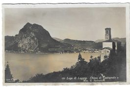 Lago di Lugano: Chiesa di Castagnola e Mte. S Salvatore