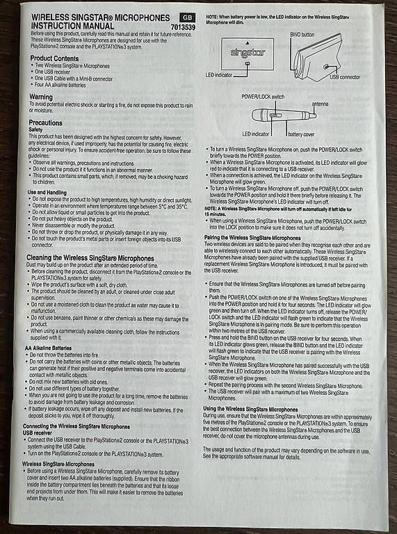 Mikrofone: PS2 Singstar USB Empfänger & 2 Mikrophone – Gebraucht aus Basel von Iggy1078
