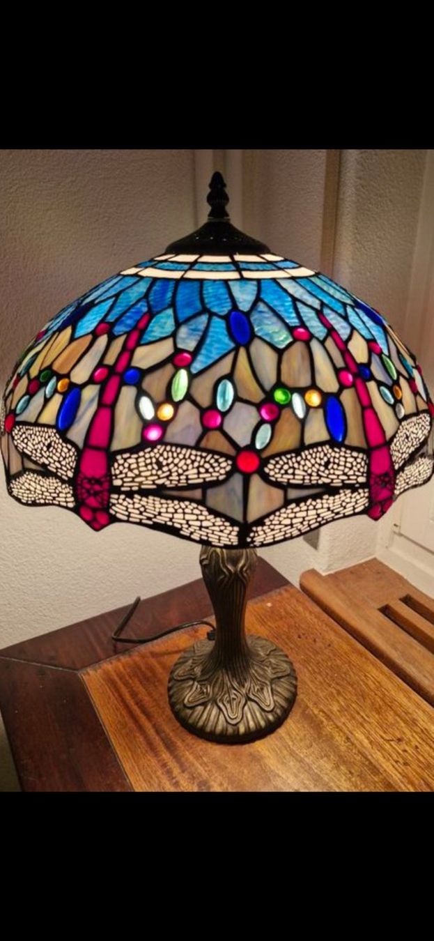 Lampade: Dragonfly Tiffany Tischlampe gross – Usato da Zürich venduto da Aisha8 1
