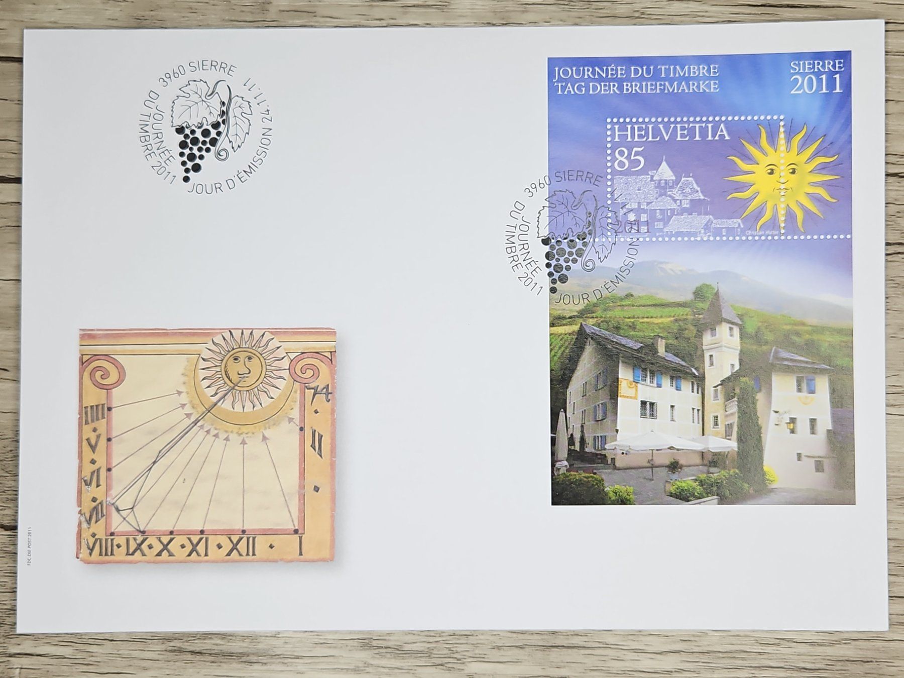 Tutti i francobolli: CL04 Enveloppe + Timbre Suisse 2011 – Usato da Cousset venduto da Patrick_Collections