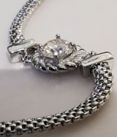 Bracelet argent avec diamant de moissanite de 0,5 ct GRA