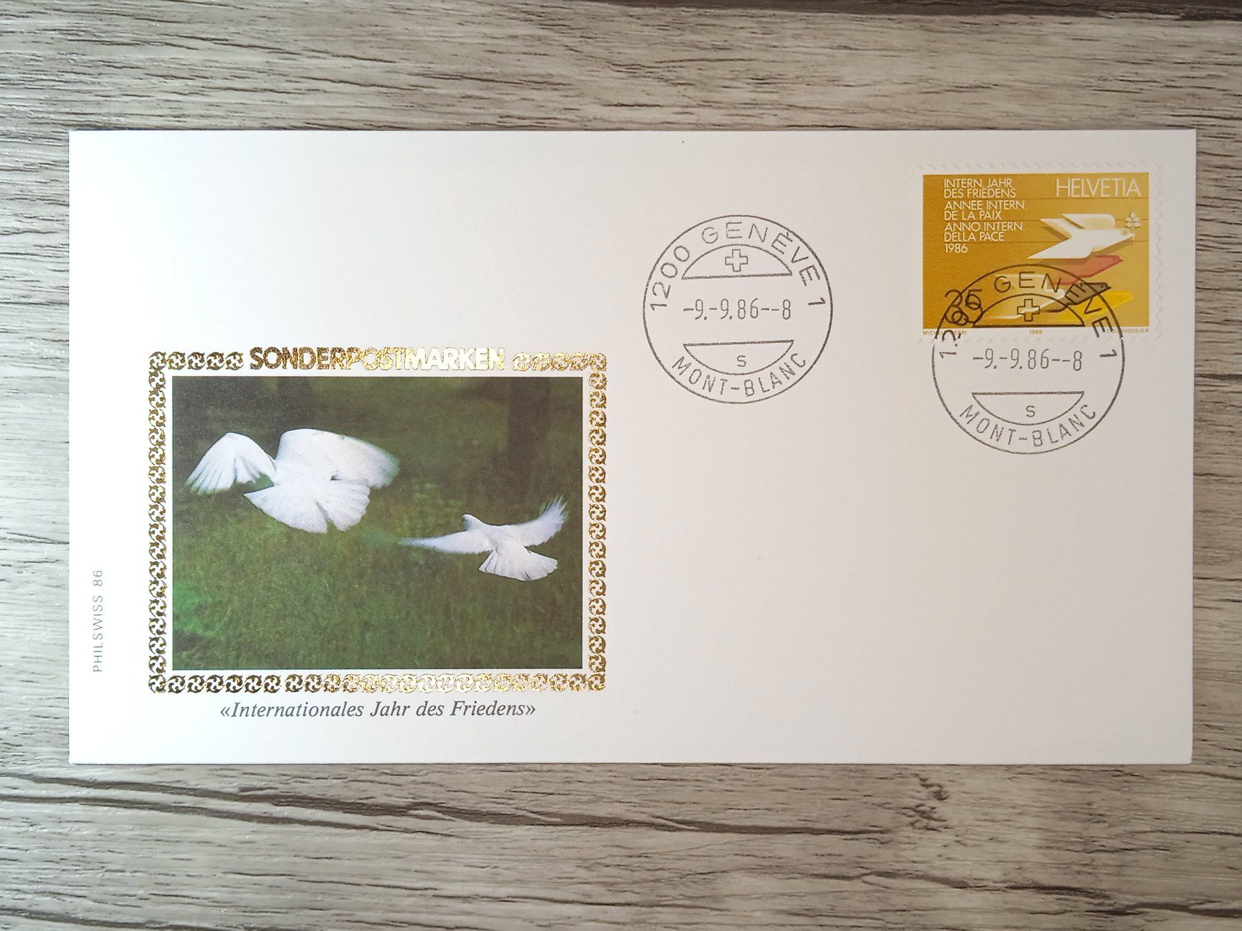 Tutti i francobolli: TR51 Enveloppe + Timbre Suisse 1986 – Usato da Cousset venduto da Patrick_Collections