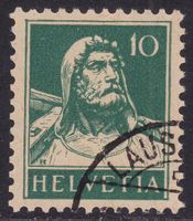 SBK-Nr. 172 (Tellbrustbild, blaugrün 1928) gestempelt