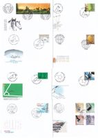 54 Stk. CH FDCs, Jahresserien 2008 & 2009