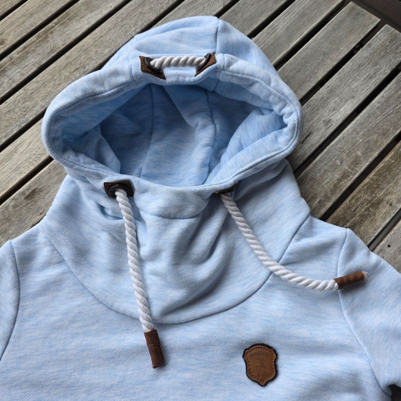 Naketano Pullover & Sweatshirts: 🐸 NAKETANO XS HOODIE / KAPUZENPULLOVER / PULLOVER HELLBLAU – Gebraucht aus Môtier (Vully) von Frogs 6