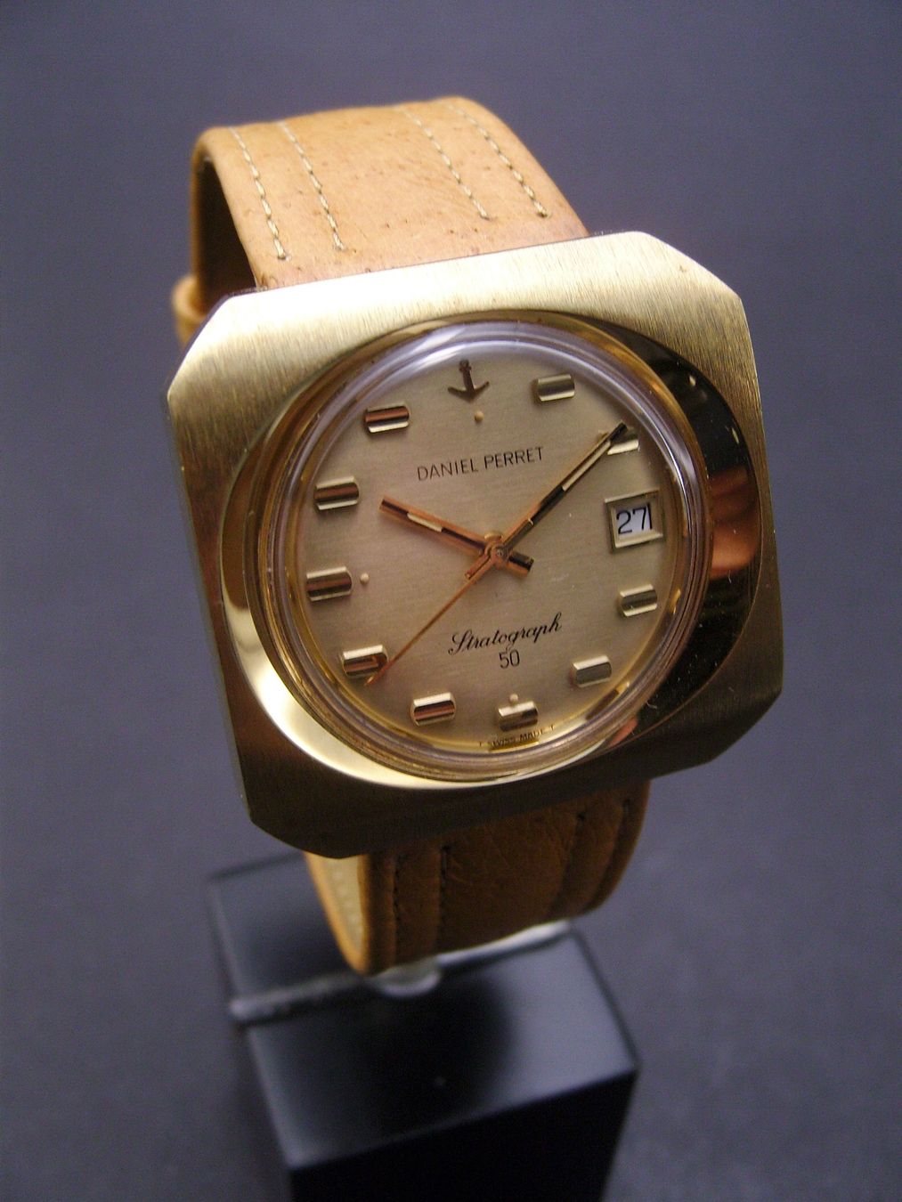 Grosse Daniel Perret Vintageuhr mit Automatikwerk. 60ziger (Neu (gemäss ...