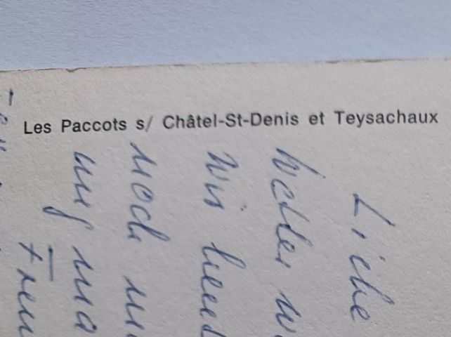 Cartoline postali: No. 2752, Les Paccots, Stempel Châtel-Saint-Denis, 1976 – Usato da Aarau Rohr venduto da mgvw 2