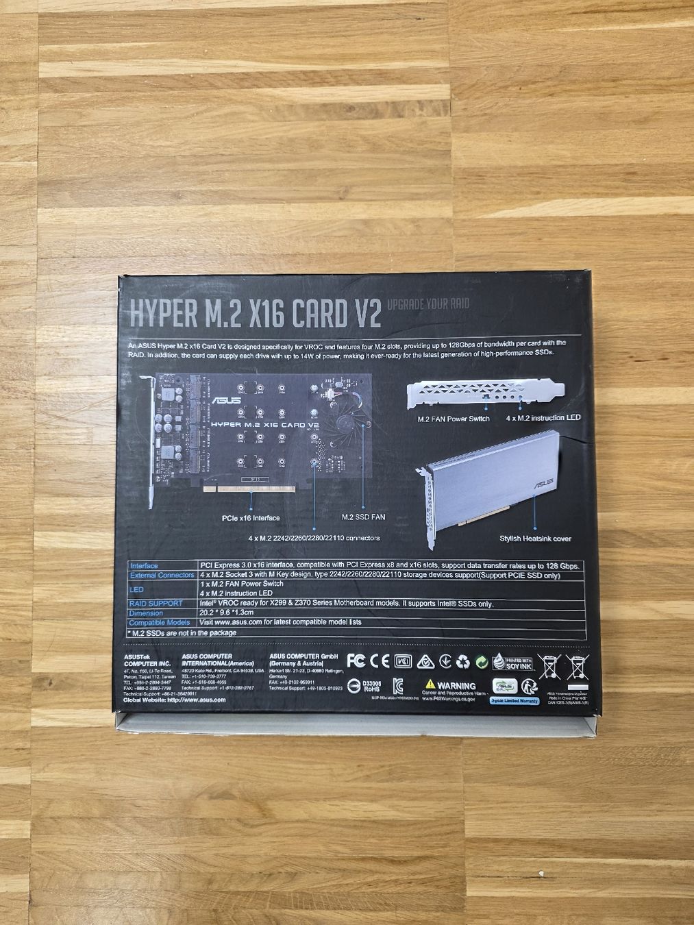 Asus PC: ASUS Hyper M.2 x16 Card V2 – Usato da Felben-Wellhausen venduto da Darameo 2