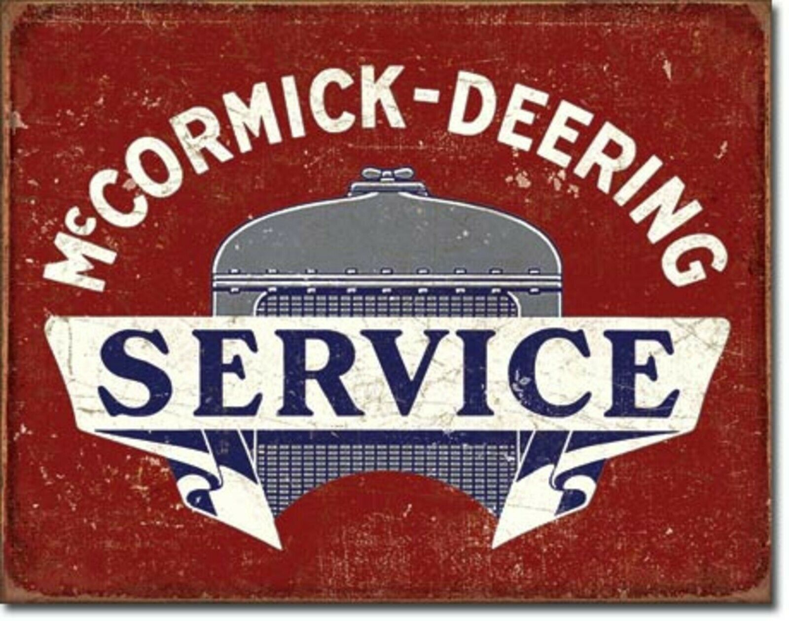 Insegne: Blechschild-MC CORMICK-DEERING-SERVICE – Nuovo e nell'imballaggio originale da Rupperswil venduto da big-one-sale