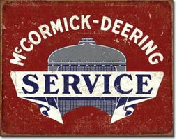 Blechschild-MC CORMICK-DEERING-SERVICE