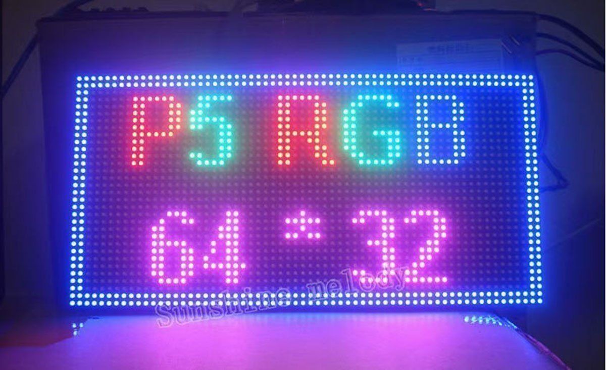 Elektronikbauteile: LED Dot Matrix Display 64x32, Full Color, P5 – Neu (gemäss Beschreibung) aus Zurich von led_matrix