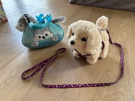 2 Plüsch Hunde (fast neu)