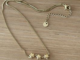 Luxus Elegante Edelsthal Kette Farbe : Gold