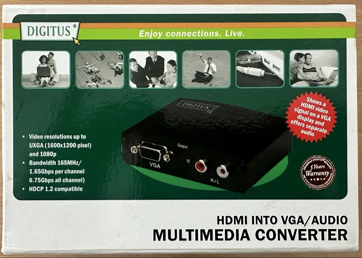Convertitori: DIGITUS hdmi into VGA/Audi – Nuovo e nell'imballaggio originale da Schaffhausen venduto da Patrick1234