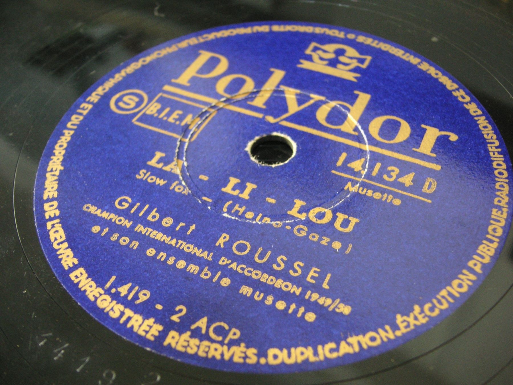 Schallplatten: DISQUES 78 TOURS – Gebraucht aus Lausanne von Leag 1