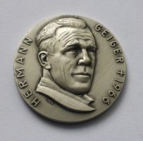 Hermann GEIGER +1966, Flugpionier - Silber Med. 1oz+ fine