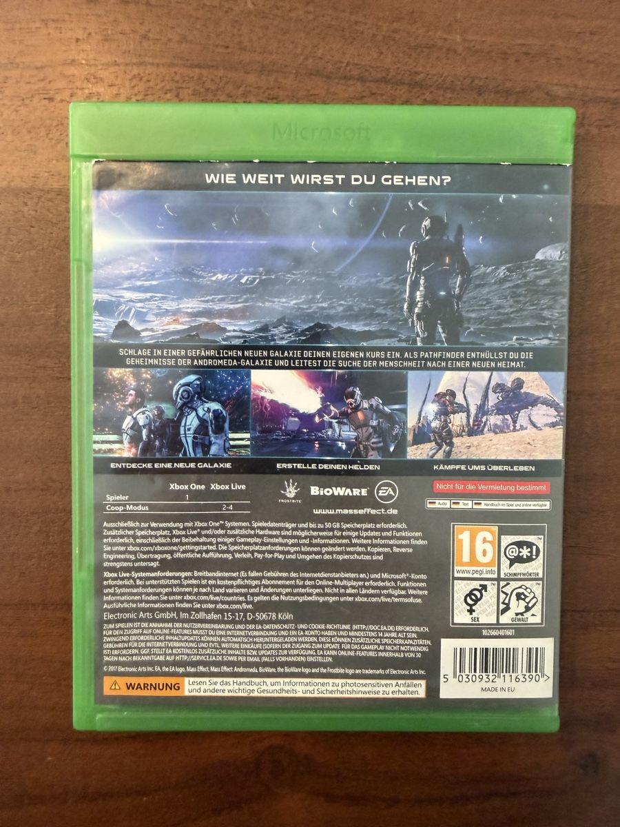 Microsoft Spiele: Mass Effect Andromeda für Xbox One – Gebraucht aus Thunstetten von Virus_33 2