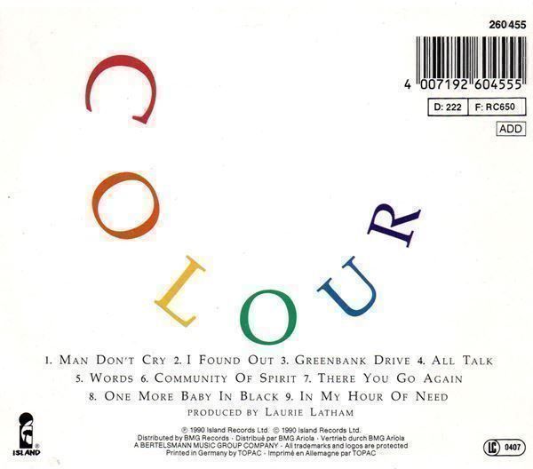 CD: THE CHRISTIANS - COLOUR - 1990 - CD – Usato da Greifensee venduto da scharmant 1