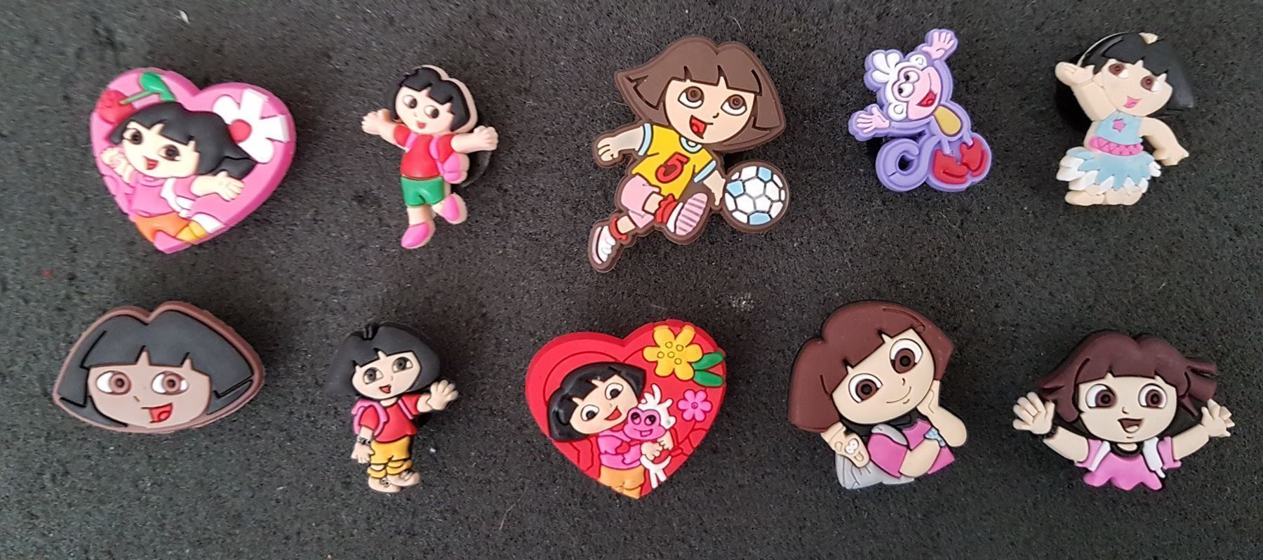 Tutte le decorazioni: Dora Exploratrice:10 shoe charms jibbitz – Nuovo e nell'imballaggio originale da Lutry venduto da kylab7