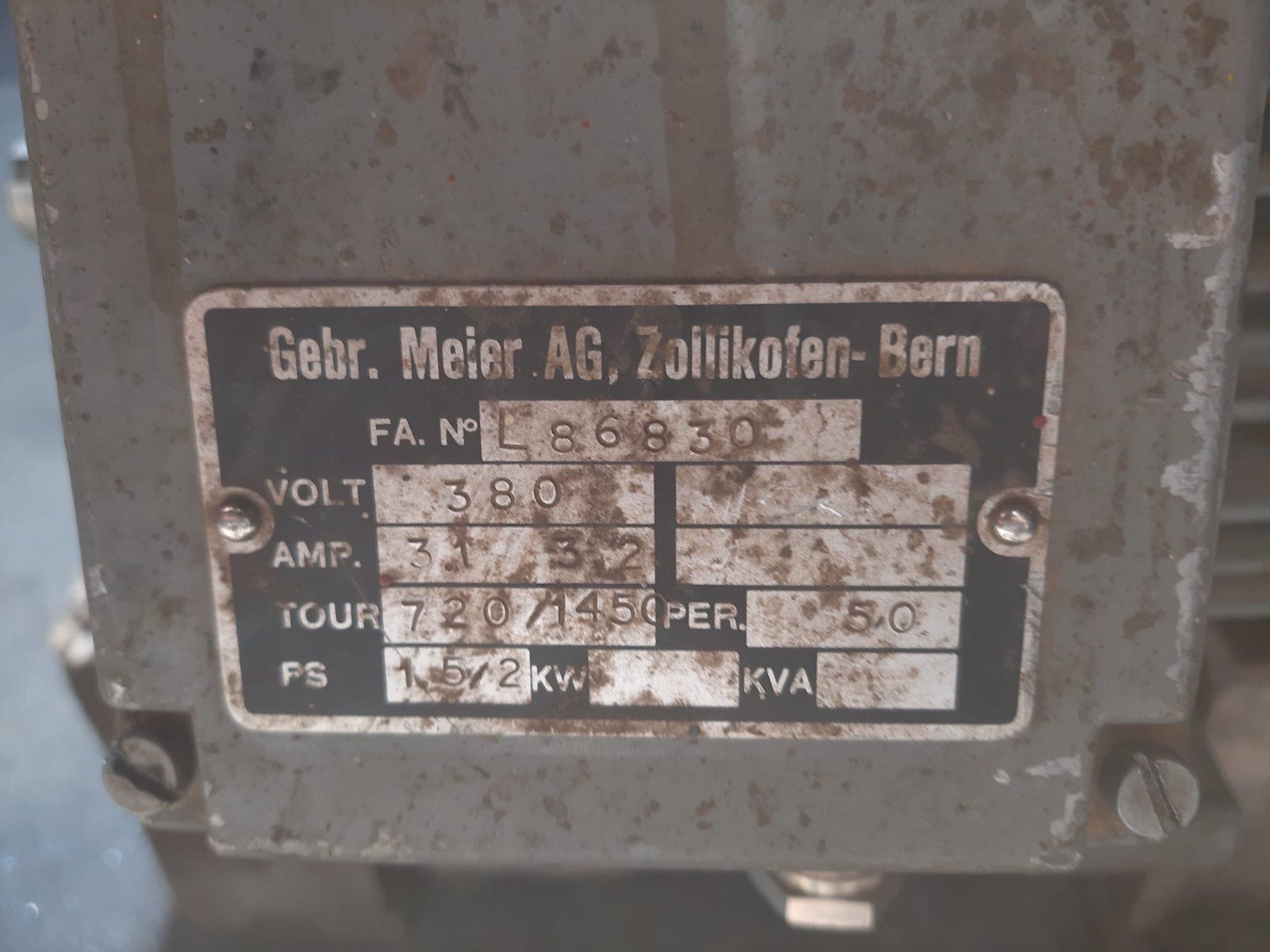 Motori: Elektromotor 2kW – Usato da Liebefeld venduto da Gnews 2
