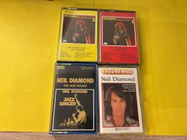 Neil Diamond Kassetten, 4 Stk. Diverse Alben, Top Zustand!