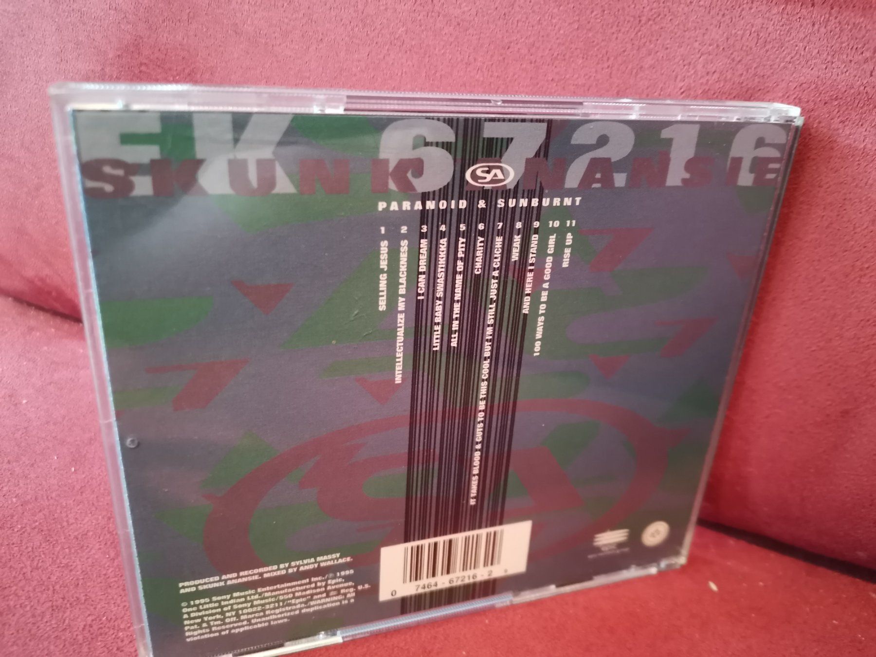 CD: Skunk Anansie CD (US Edition) Paranoid & Sunburnt – Usato da Zofingen venduto da noise123 3