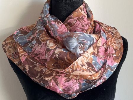 🌸Vintage Tuch mit Blumenmuster, 100x105 cm