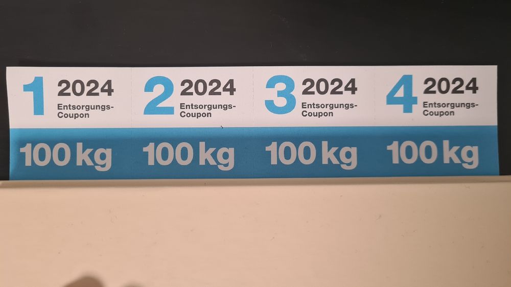 Entsorgungscoupons 2024 (Neu und originalverpackt) in Zürich für CHF 20 ...