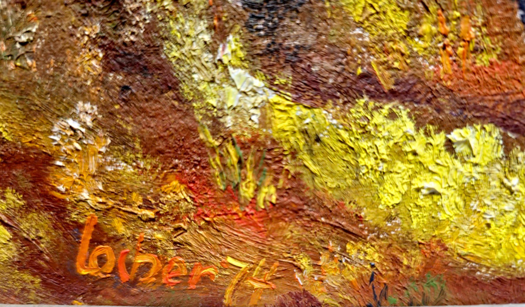 Gemälde: Herbstliche Harmonie: Ölgemälde von Laber, 1974 – Gebraucht aus Bern von Djenestra 8