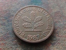 DEUTSCHLAND 1 Pfennig 1987