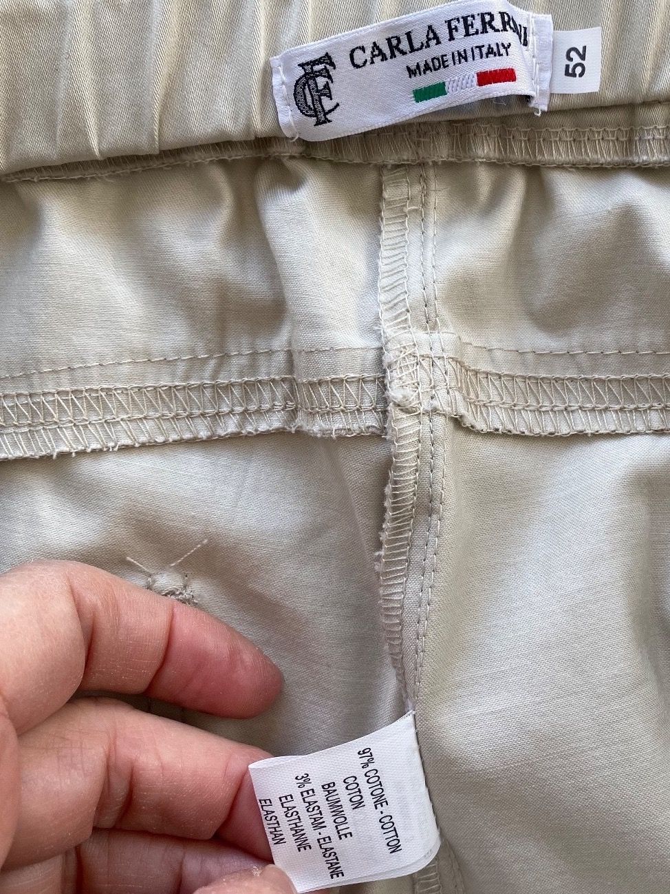 Pantaloni: CARLA FERRONI 7/8 Sommerhose Baumwolle Gr. 48 – Nuovo (secondo la descrizione) da Besazio venduto da lionheart63 3