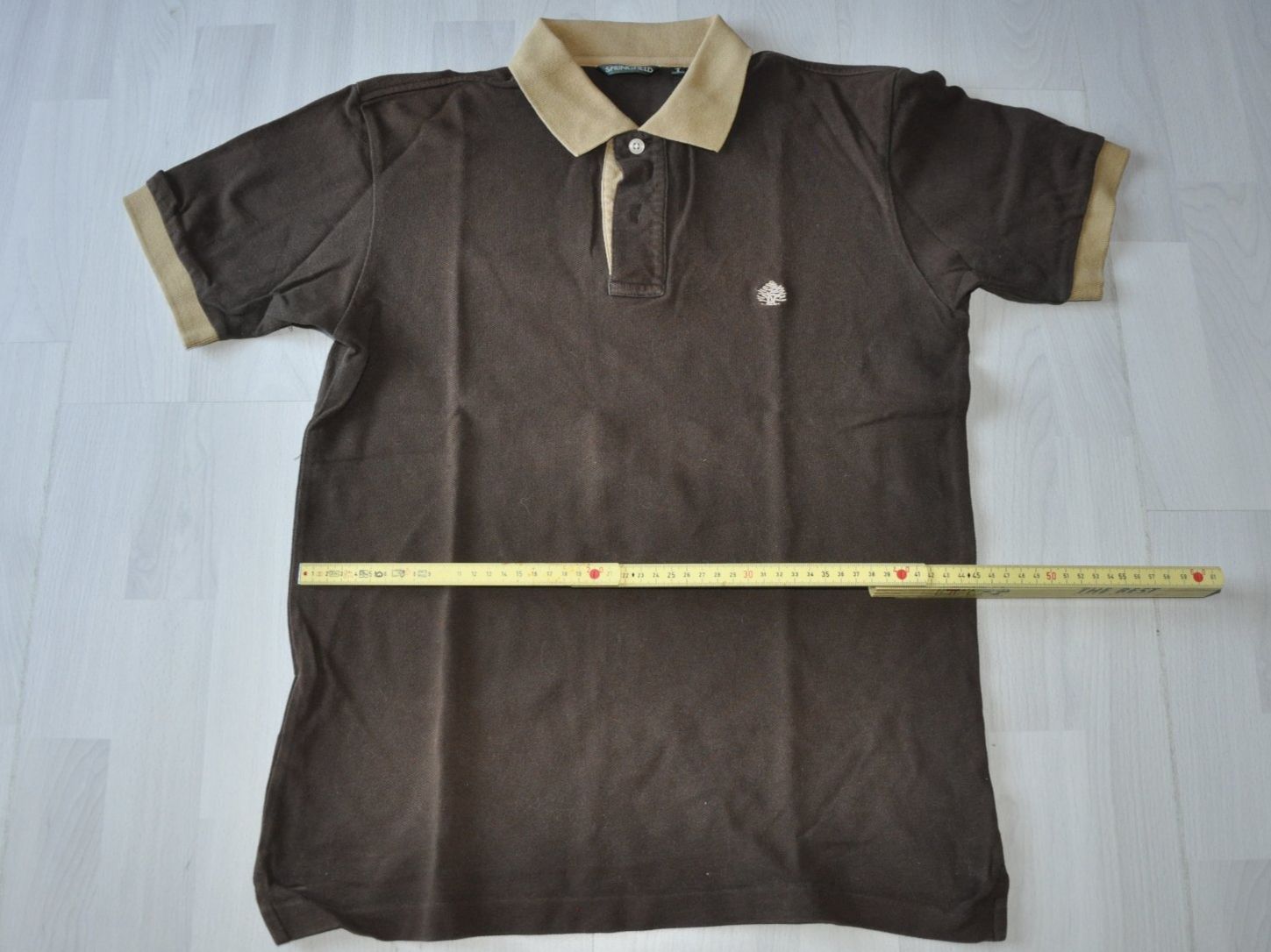 Magliette Polo: Polohemd braun Kragen beige, Springfield – Usato da Oberrüti venduto da ELALL